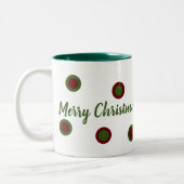 Merry Christmas Zweifarbige Tasse (Links)