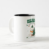 merry christmas zweifarbige tasse (Vorderseite Links)