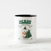 merry christmas zweifarbige tasse (Mittel)