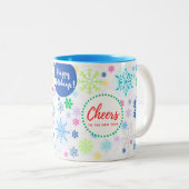 Merry Christmas! Zweifarbige Tasse (VorderseiteRechts)