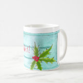 Merry Christmask Blue Face Mask Kaffeetasse (VorderseiteRechts)