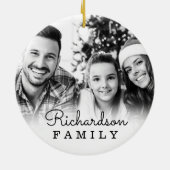 Merry Christmask Fun Red Kariert Reindeer Mask Cov Keramik Ornament (Hinten)