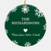 Merry Christmask Fun Santa Mask & Toilettenpapier Keramik Ornament (Hinten)