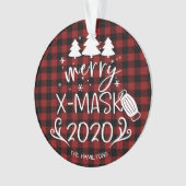 Merry ChristMask Funny 2020 Covid Pandemic Ornament (Vorderseite)