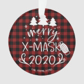 Merry ChristMask Funny 2020 Covid Pandemic Ornament (Vorderseite)