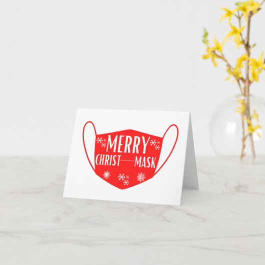 Merry Christmask Funny Holiday Card Karte (Gelbe Blume)
