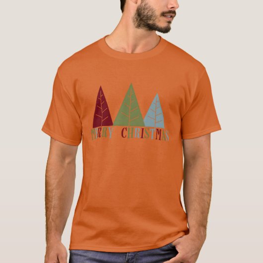 Merry Christmasrees Freunde T-Shirt (Vorderseite)