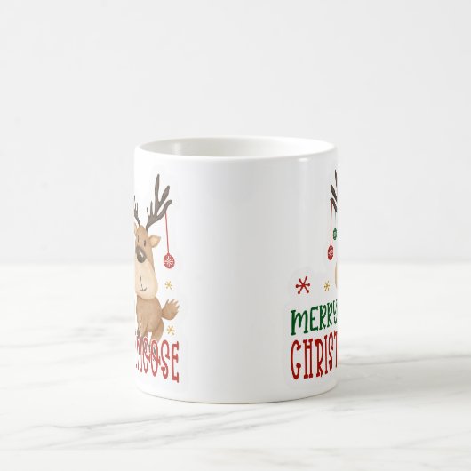 Merry Christmoos Kaffeetasse (Mittel)