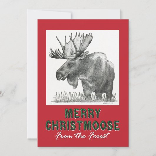 Merry Christmoose Ankündigung (Vorderseite)