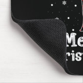 Merry Christmoose Buffalo Karierte Weihnachtsmose Mousepad (Ecke)