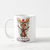 Merry Christmoose Christmas Moose Xmas Tree Lights Kaffeetasse (Links)