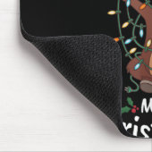 Merry Christmoose Christmas Moose Xmas Tree Lights Mousepad (Ecke)