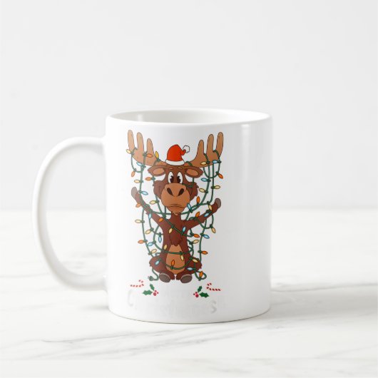 Merry Christmoose Christmas Mooses Xmas Tree Light Kaffeetasse (Links)