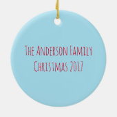 Merry Christmoose Circle Ornament (Hinten)