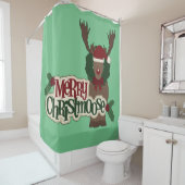 Merry Christmoose Duschvorhang (Beispiel)