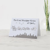 Merry Christmoose Feiertagskarte (Vorderseite)