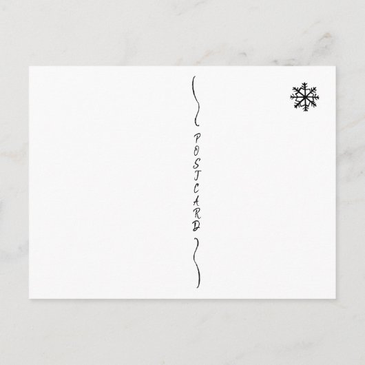 Merry Christmoose Feiertagspostkarte (Rückseite)