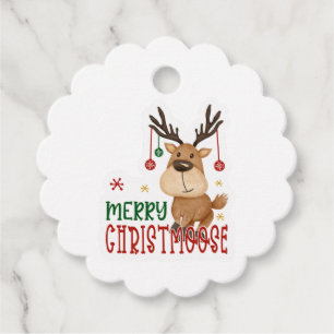 Merry Christmoose Geschenkanhänger