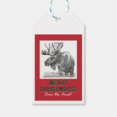 Merry Christmoose Geschenkanhänger (Vorderseite)