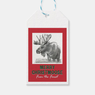Merry Christmoose Geschenkanhänger
