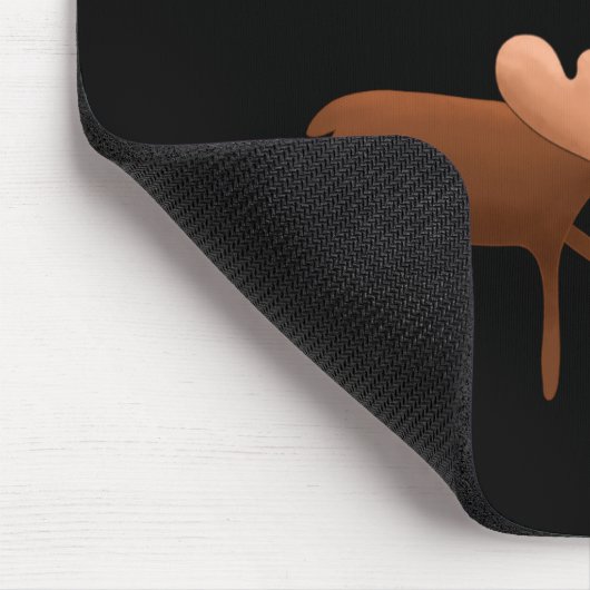 Merry Christmoose Happy New Deer T Shirt Mousepad (Ecke)