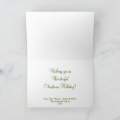 Merry ChristMoose Holiday Grußkarte Feiertagskarte (Innenseite)