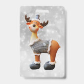 Merry Christmoose mit einem Hut Ausweis (Rückseite)