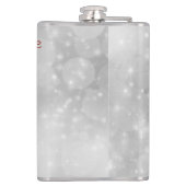 Merry Christmoose mit einem Hut Flachmann (Rückseite)