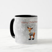 Merry Christmoose mit einem Hut Tasse (Vorderseite Links)