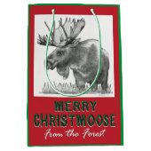 Merry Christmoose Mittlere Geschenktüte (Vorderseite)