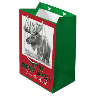 Merry Christmoose Mittlere Geschenktüte