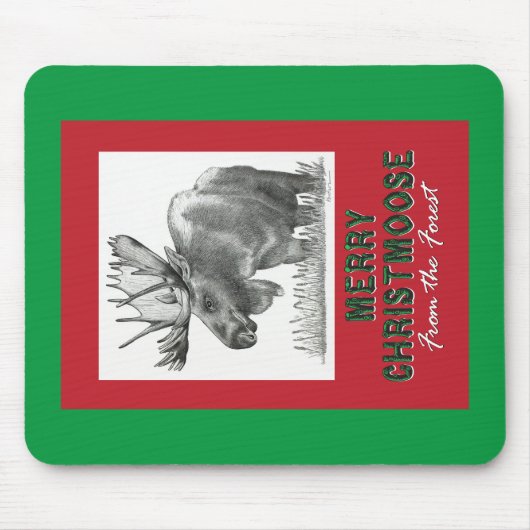 Merry Christmoose Mousepad (Vorne)