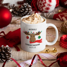 Merry Christmoose Personalisiert Kaffeetasse
