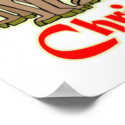 Merry Christmoose Poster (Ecke)