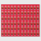 "Merry Christmoose" Santa Elose Wrapping Paper Geschenkpapier (Flach)