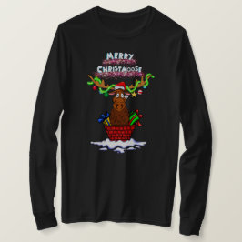 "Merry Christmoose" Santa Moose T - Shirt