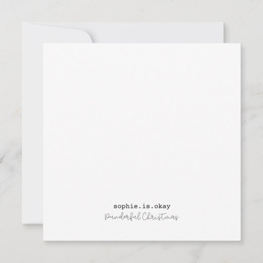 Merry Christmoose - Weihnachtskarte (Rückseite)