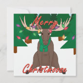 Merry Christmoose - Weihnachtskarte (Vorderseite)