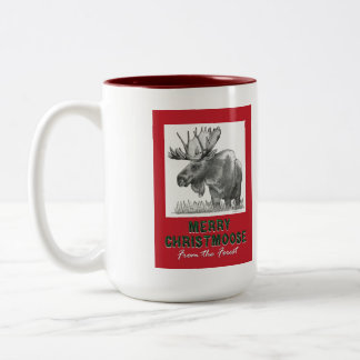 Merry Christmoose Zweifarbige Tasse
