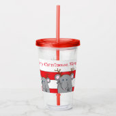 Merry Christmouse Acryltrinkbecher (Vorderseite)