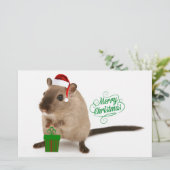 Merry Christmouse Briefpapier (Stehend Vorderseite)