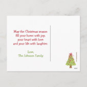 Merry Christmouse Christmas Card Feiertagspostkarte (Rückseite)