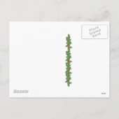 Merry Christmouse Feiertagspostkarte (Rückseite)