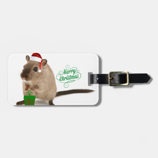 Merry Christmouse Gepäckanhänger (Vorderseite horizontal)