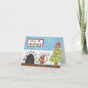 Merry Christmouse Grueting Card Feiertagskarte