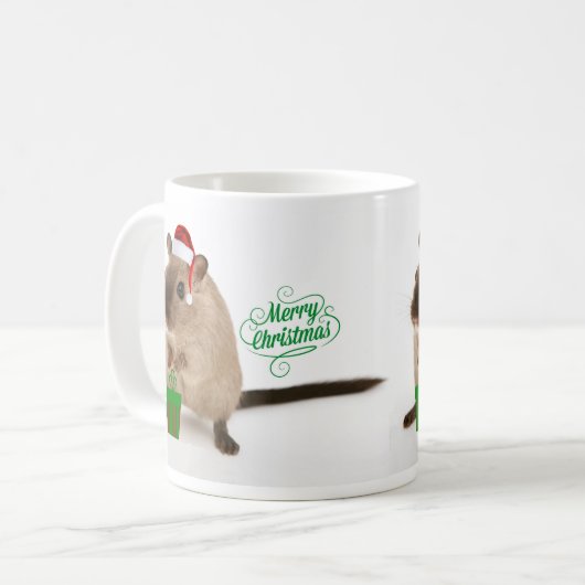Merry Christmouse Kaffeetasse (Vorderseite Links)