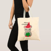 Merry Christmouse Niedlich WeihnachtsMaus Tragetasche (Vorderseite (Produkt))