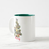 Merry Christmouse Zweifarbige Tasse (Vorderseite Links)