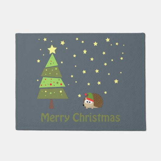 Merry Christms Igel Fußmatte (Vorderseite)