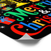 Merry Christmukkah Hanukkah Christmas Tree Xmas Fa Poster (Ecke)